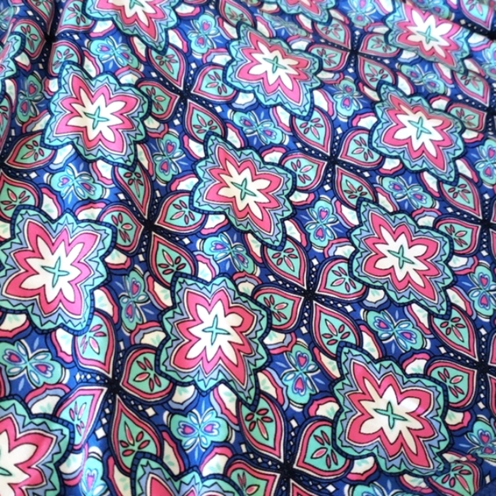 Coastal Zone By Jantzen Blue Floral Halter Swimming Top Only Women's Size L - Picture 5 of 13
